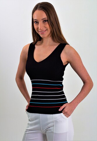 Felix Hardy Knitted Top in Black