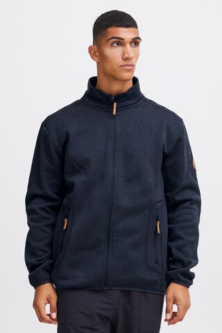 North Bend Fleece jacket 'Samo' in Blue: front