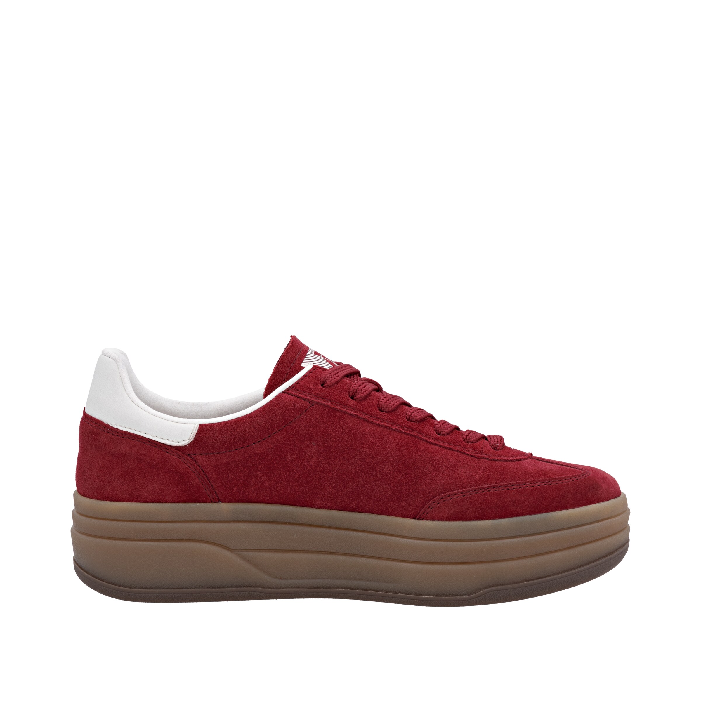 Baskets basses Rieker en rouge