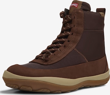 CAMPER Lace-Up Ankle Boots ' Peu Pista' in Brown: front