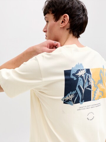 balta JACK & JONES Marškinėliai 'JORMontauk'