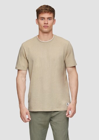 QS Shirt in Beige: Vorderseite