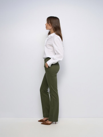 Salsa Jeans Regular Chino trousers 'Secret' in Green