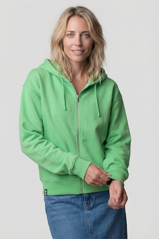 Veste de survêtement 'LivAK P' alife & kickin en vert : devant