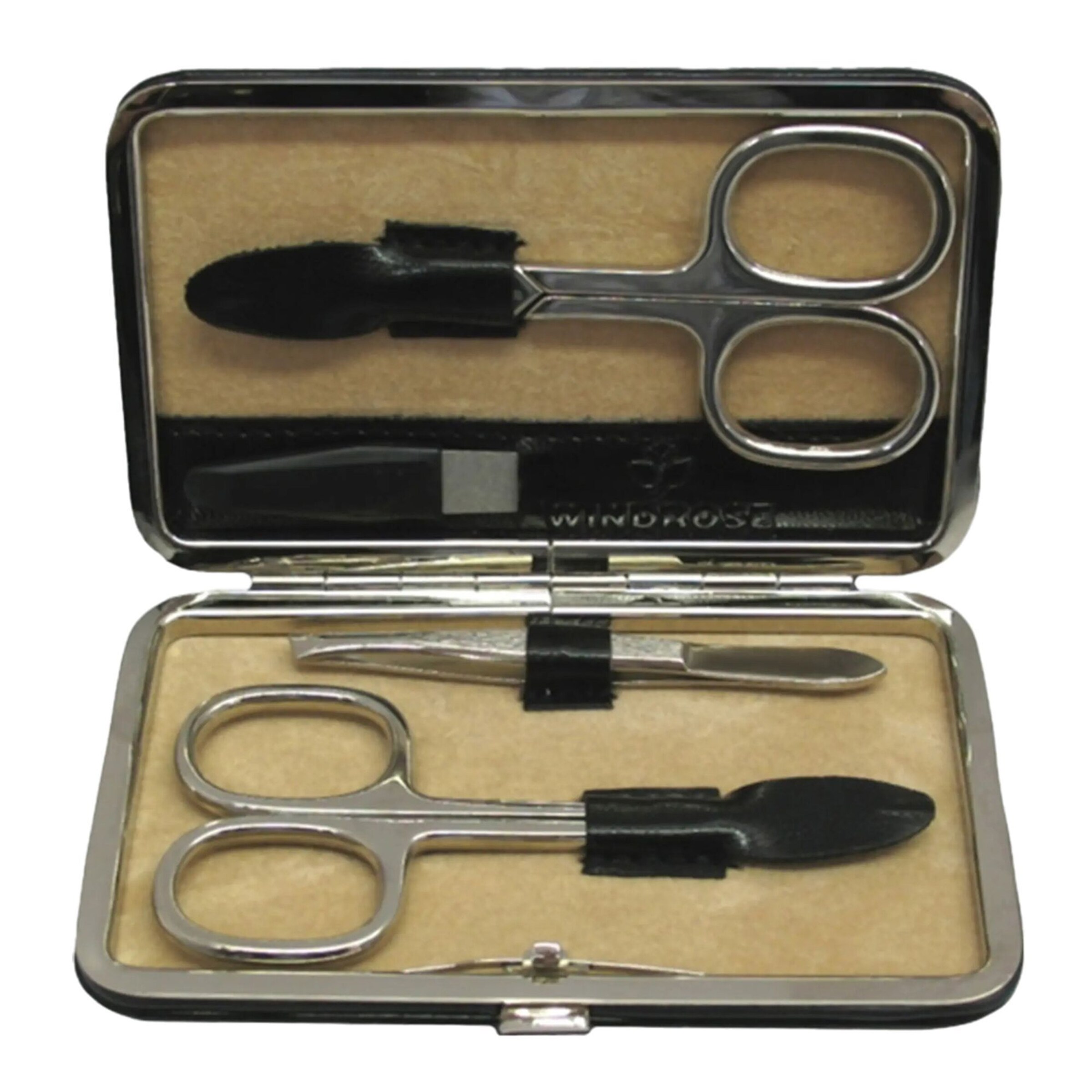 WINDROSE Sieraden-bewaring 'Merino' in Zwart