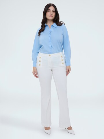Chemisier Fiorella Rubino en bleu