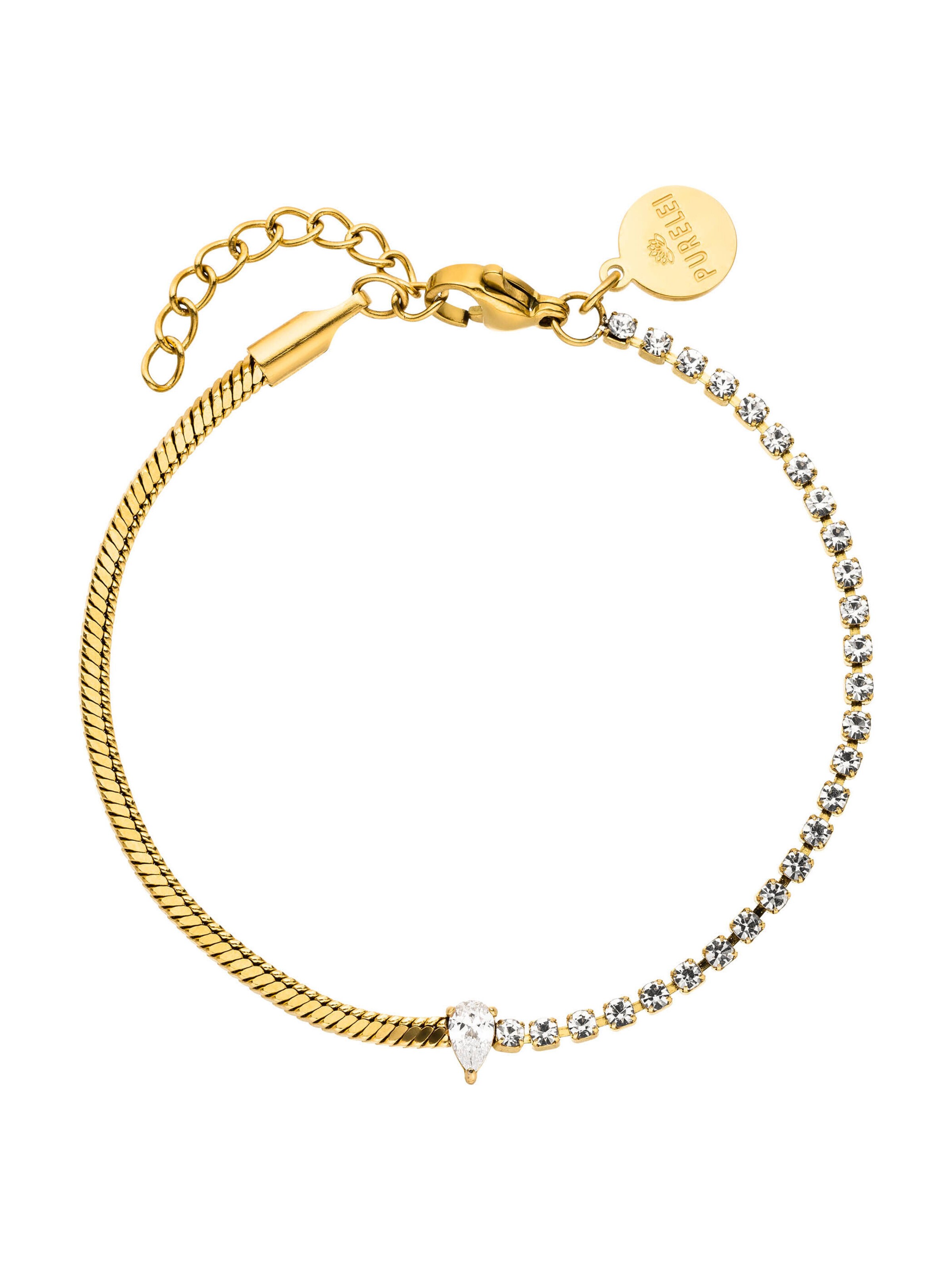 PURELEI - Pulsera 'Fire Fusion' en oro: frente