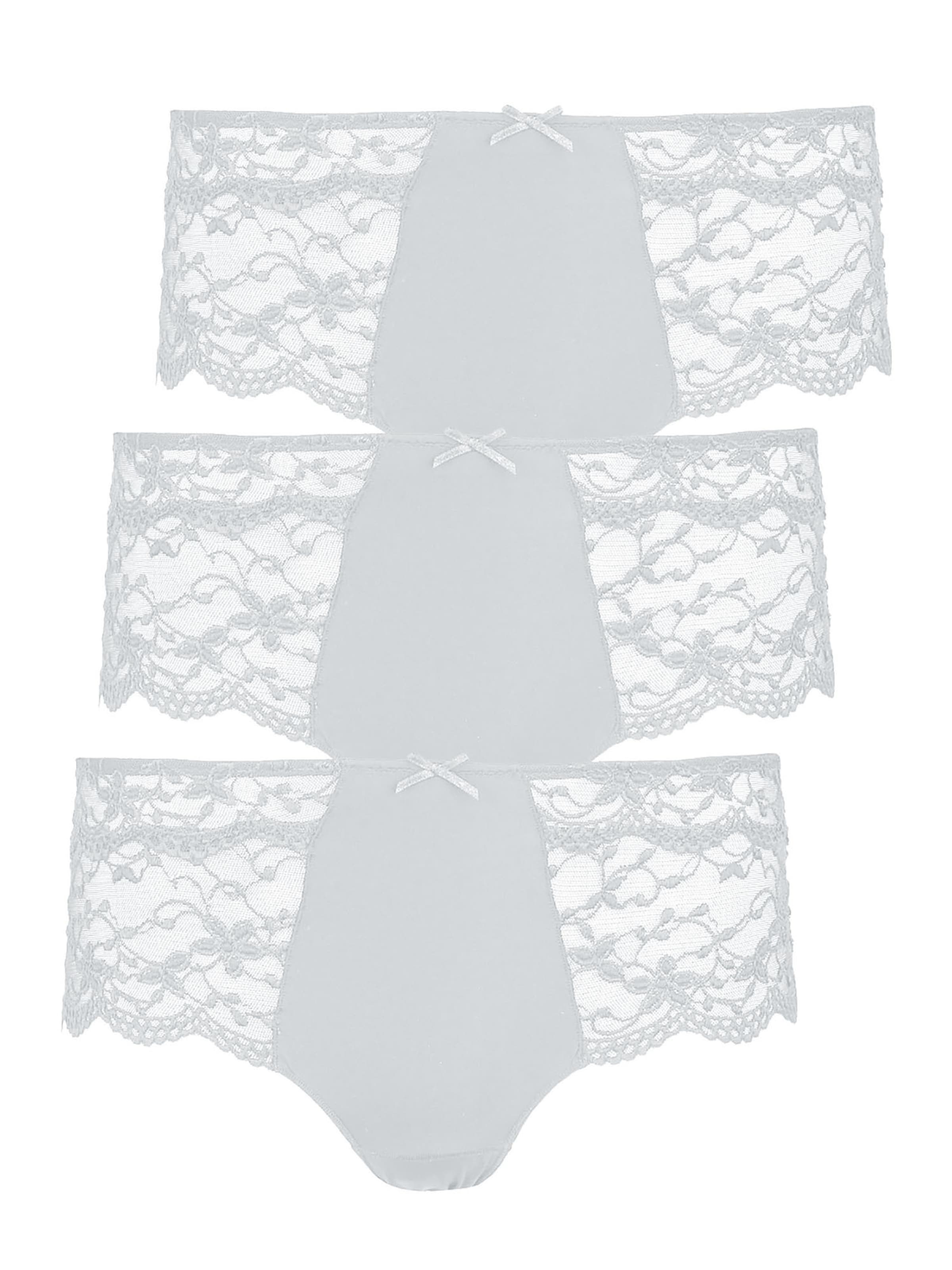 Nina von C. Boyshorts 'Silver Edition' in White: front