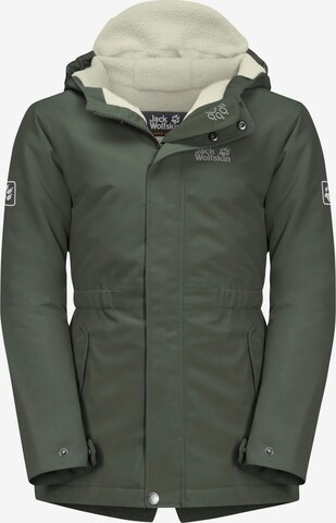 JACK WOLFSKIN Outdoor jacket 'Cosy Bear' in Green: front