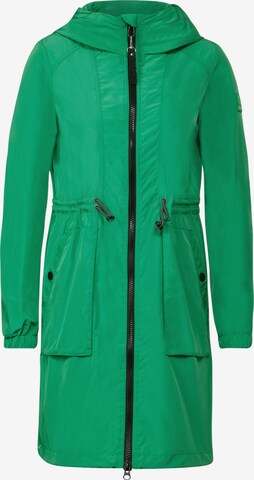 CECIL Between-Seasons Coat in Green: front