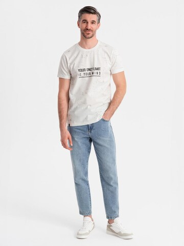 T-Shirt Ombre en blanc