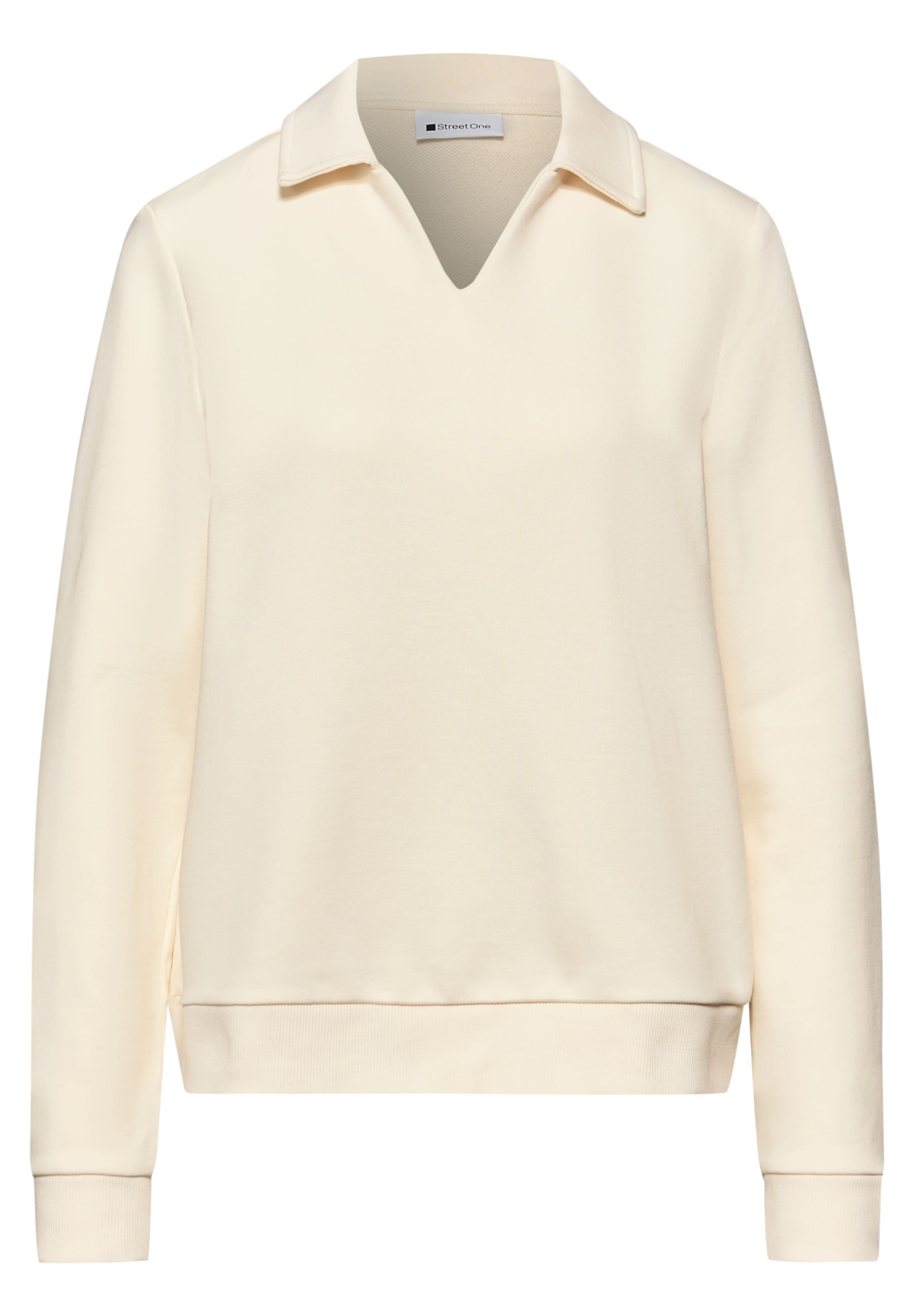 STREET ONE Sweatshirt in Beige: front