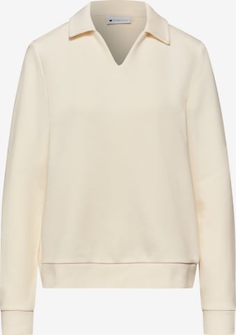 STREET ONE Sweatshirt in Beige: front