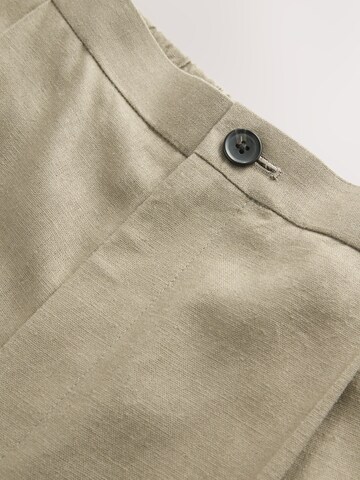 Next Loosefit Bandplooibroek in Groen