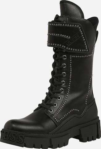 GUESS Lace-Up Boots 'NANCIA' in Black: front