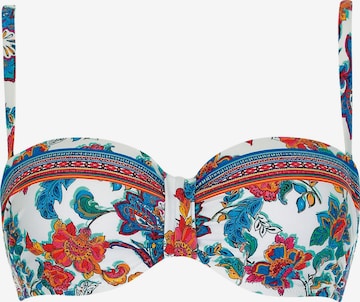 OLYMPIA Bandeau Bikinitoppi värissä valkoinen: etupuoli