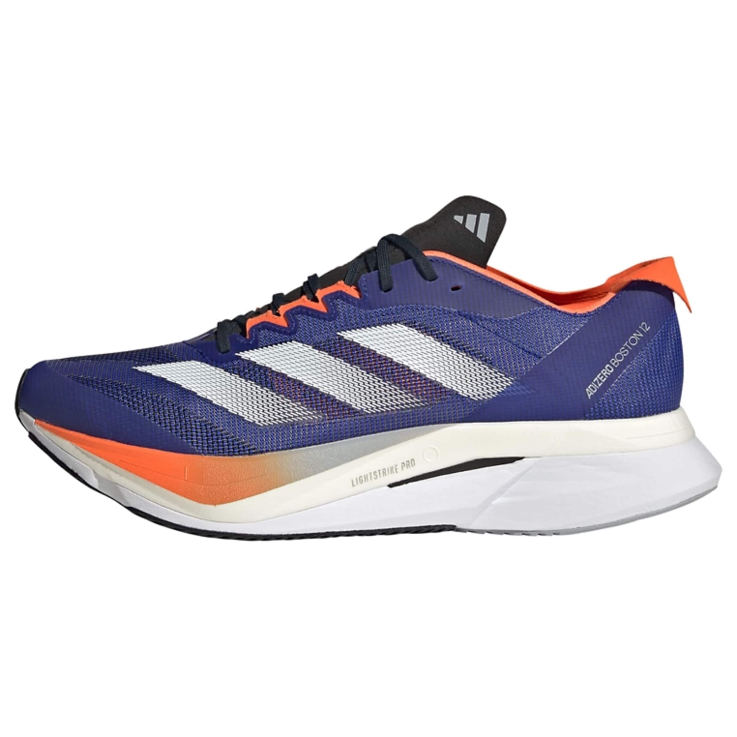 ADIDAS PERFORMANCE Running Shoes 'Adizero Boston 12' in marine blue / Orange / Black / White, Item view