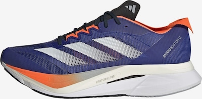 Bėgimo batai 'Adizero Boston 12' iš ADIDAS PERFORMANCE, spalva – tamsiai mėlyna jūros spalva / oranžinė / juoda / balta, Prekių apžvalga