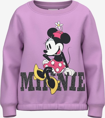 NAME IT - Sweatshirt 'Juf' em roxo: frente