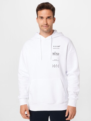 JACK & JONES Sweatshirt 'MIND' in Weiß: predná strana