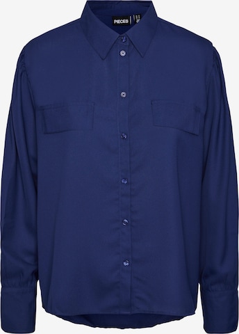 PIECES Blouse 'Sidse' in Blue: front
