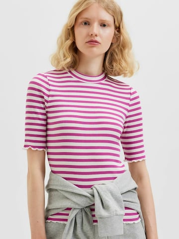 T-shirt 'Anna' Selected Femme Petite en rose