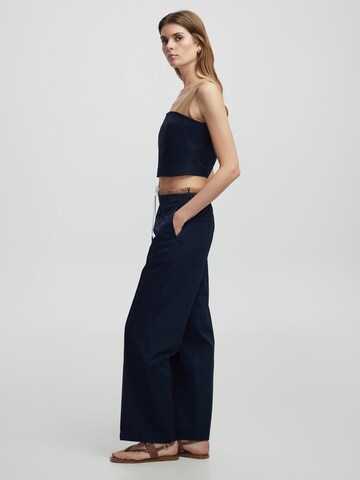 Ipekyol Regular Trousers with creases in Blue
