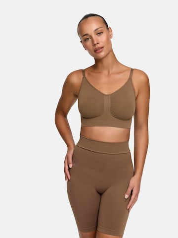 cfab (formerly creamy fabrics) Bustier BH 'Comfort Bralette'‌‌‌‌‌‌ in Braun: Vorderseite
