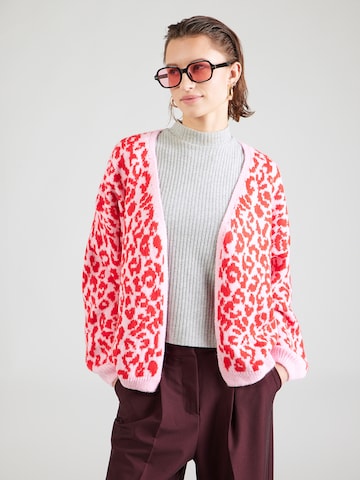 Hailys Вязаная кофта 'Le44ni' в Ярко-розовый: спереди