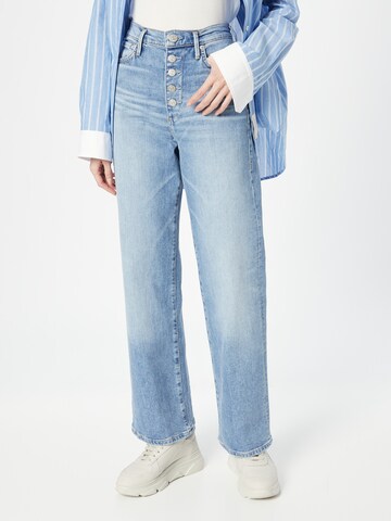 True Religion Wide leg Jeans in Blauw: voorkant