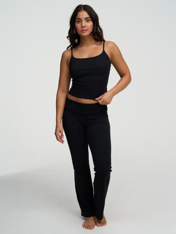 évasé Leggings 'Cotton Flared Bootcut Leggings' cfab (formerly creamy fabrics) en noir
