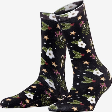 BURLINGTON Socks 'Fancy Christmas' in Black: front
