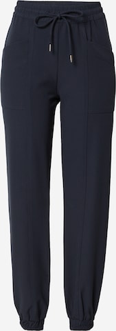 MOS MOSH Tapered Trousers in Blue: front