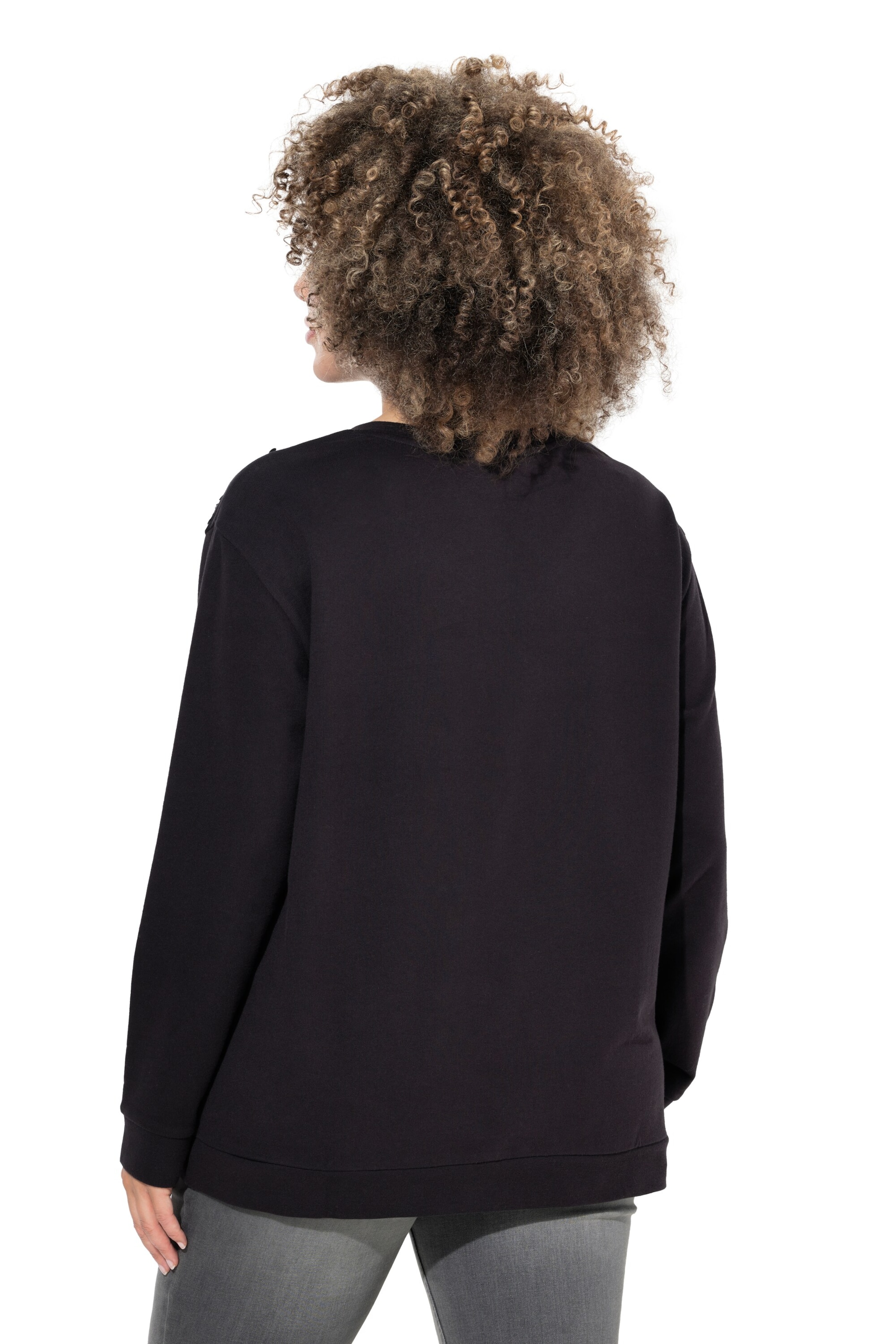 Ulla Popken Sweatshirt in Black