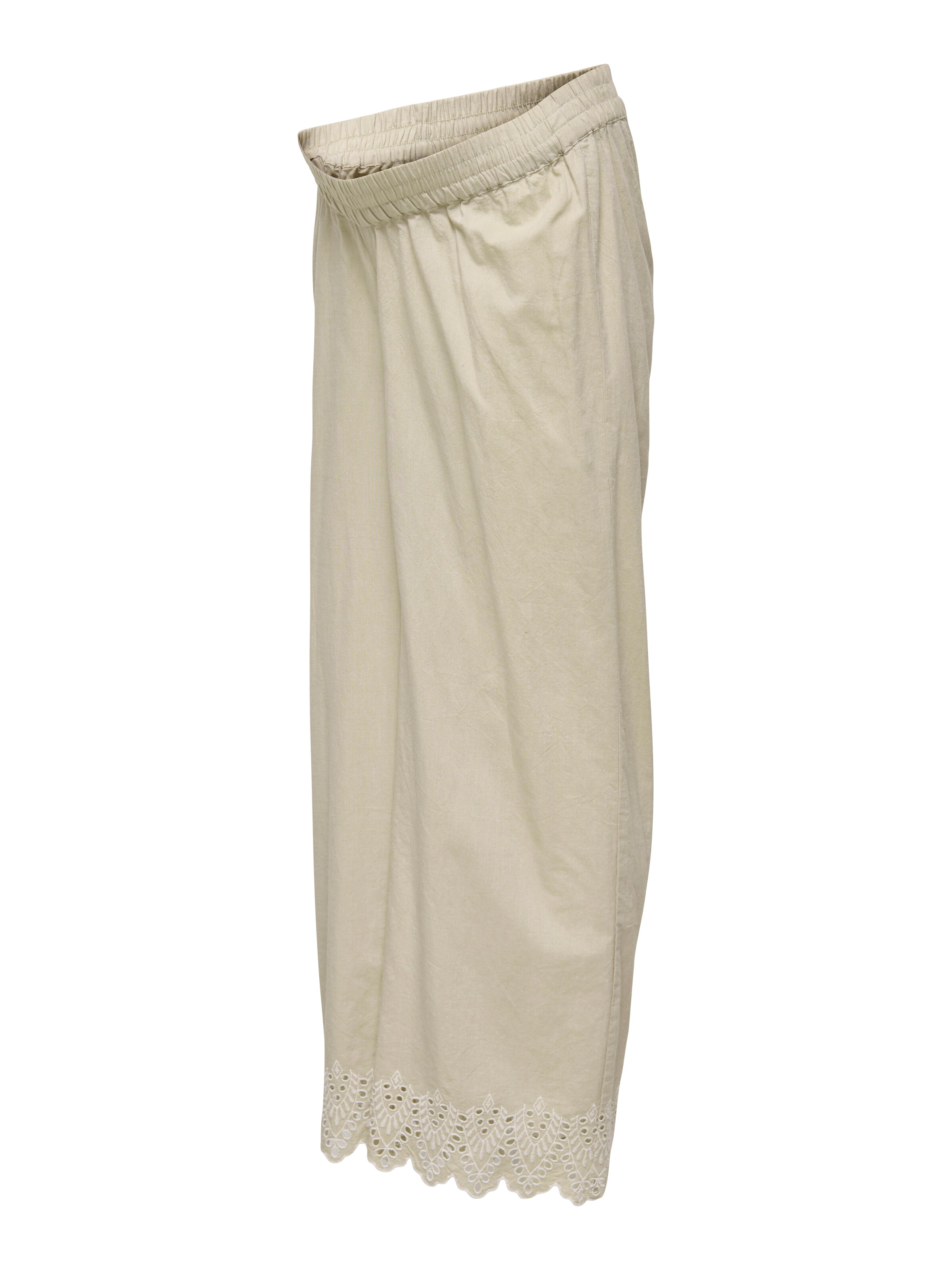 Only MaternityWide Leg/ Široke nogavice Hlače 'OLMTULUM' - siva boja