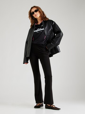 évasé Pantalon 'ONLPAIGE' ONLY en noir