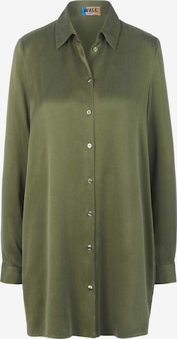 WALL London Blouse in Groen: voorkant