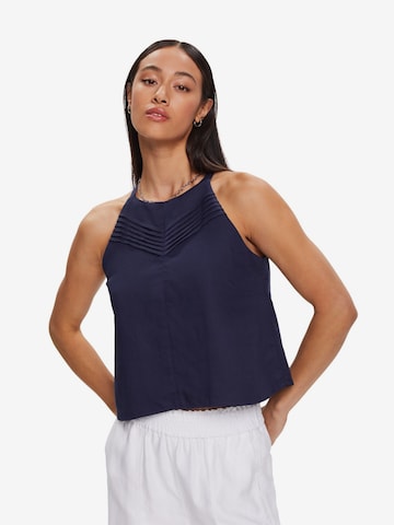 ESPRIT Blouse in Blauw: voorkant