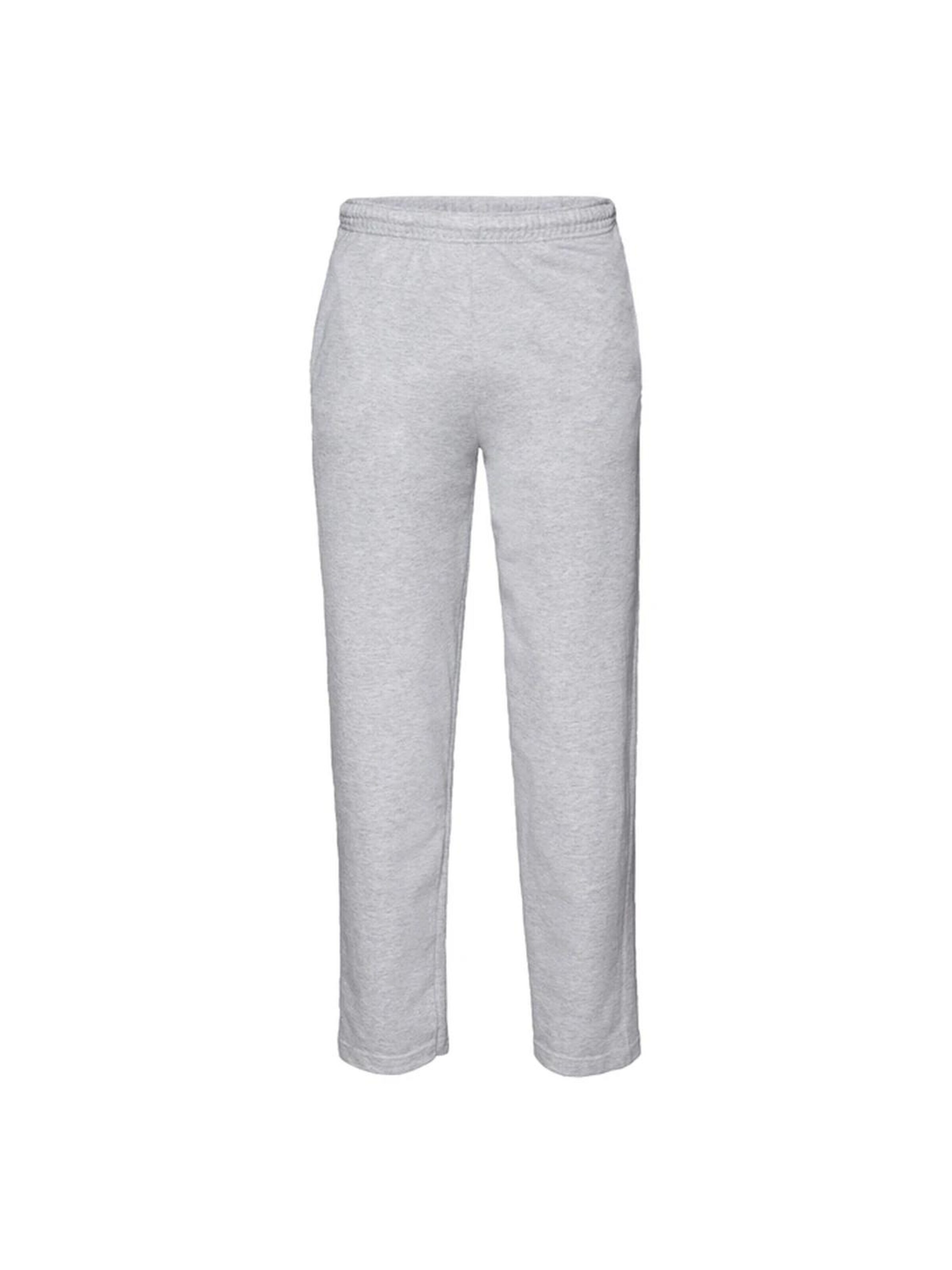 Loosefit Pantalon 'Lightweight sweatpants without elastic cuffs' FRUIT OF THE LOOM en gris : devant
