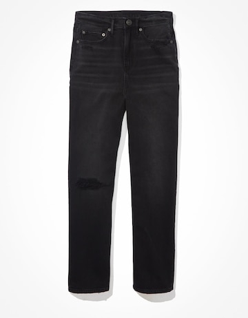 American Eagle Regular Jeans in Black: front