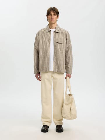 SELECTED Regular Fit Jacke in Grau