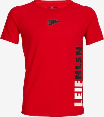 Leif Nelson Shirt in Rood: voorkant