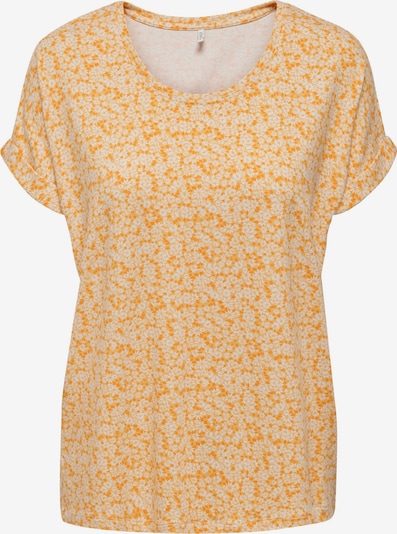 ONLY T-shirt 'MOSTER' en jaune d'or / orange / blanc, Vue avec produit