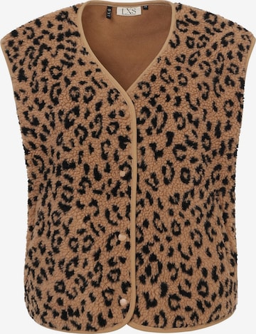 Gilet Looxs Revolution en beige : devant