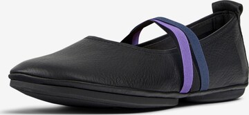 CAMPER Ballet Flats with Strap 'Right Nina' in Black: front