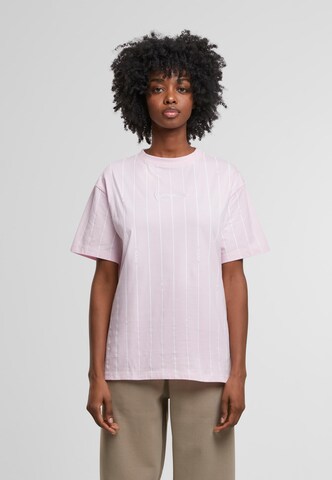T-shirt 'Signature Pinstripe Os' Karl Kani en rose