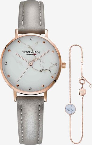 Orologio analogico di Victoria Hyde in grigio: frontale