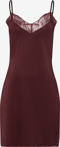 Déshabillé ' Lilith ' Hanro en marron : devant