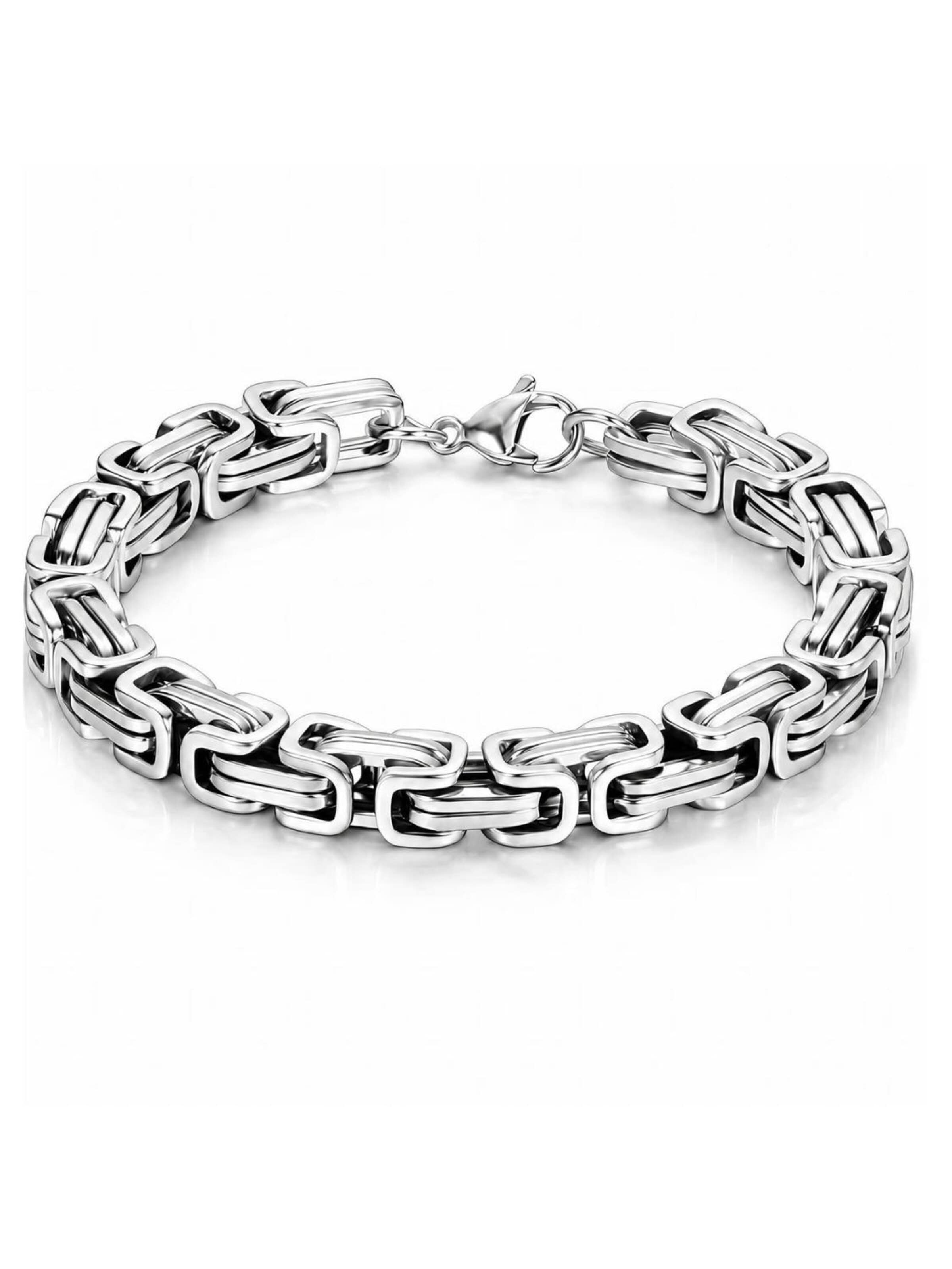 Eternal Armband 'Byzantine' in Zilver: voorkant