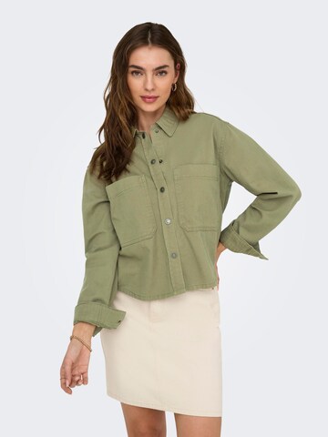 Veste mi-saison 'ONLDrew' ONLY en vert : devant